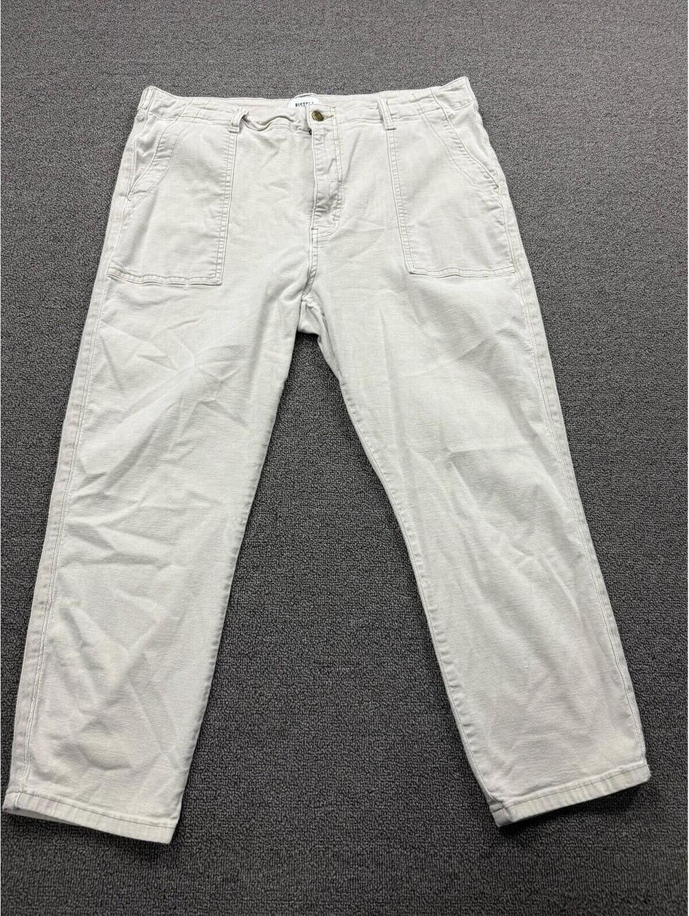 Pistola Women’s Cropped Pants Size 33 Khaki High Rise Stretch Casual Preppy